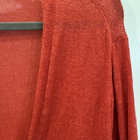 J. Jill 3xl Pink Long Cardigan Sweater Light-Weight Pockets EUC Workwear Casual - Picture 6 of 6